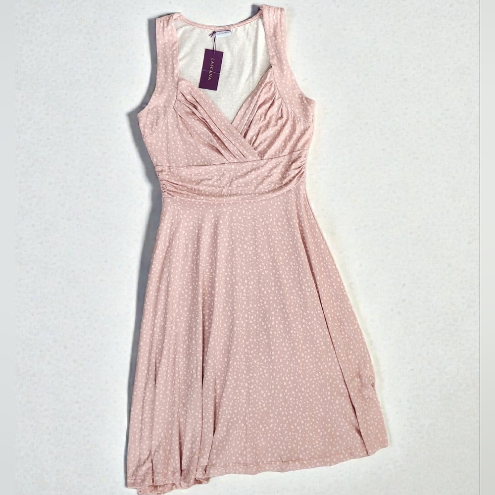 Lascana Leopard Mauve Mini Dress-Size 4